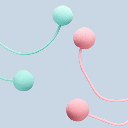 Cordless Jump Rope Wireless Skipping Rope with Two Balls Indoor Fast Speed Free Skipping Rope for Fitness Suitable for Boxing MMA WOD Training