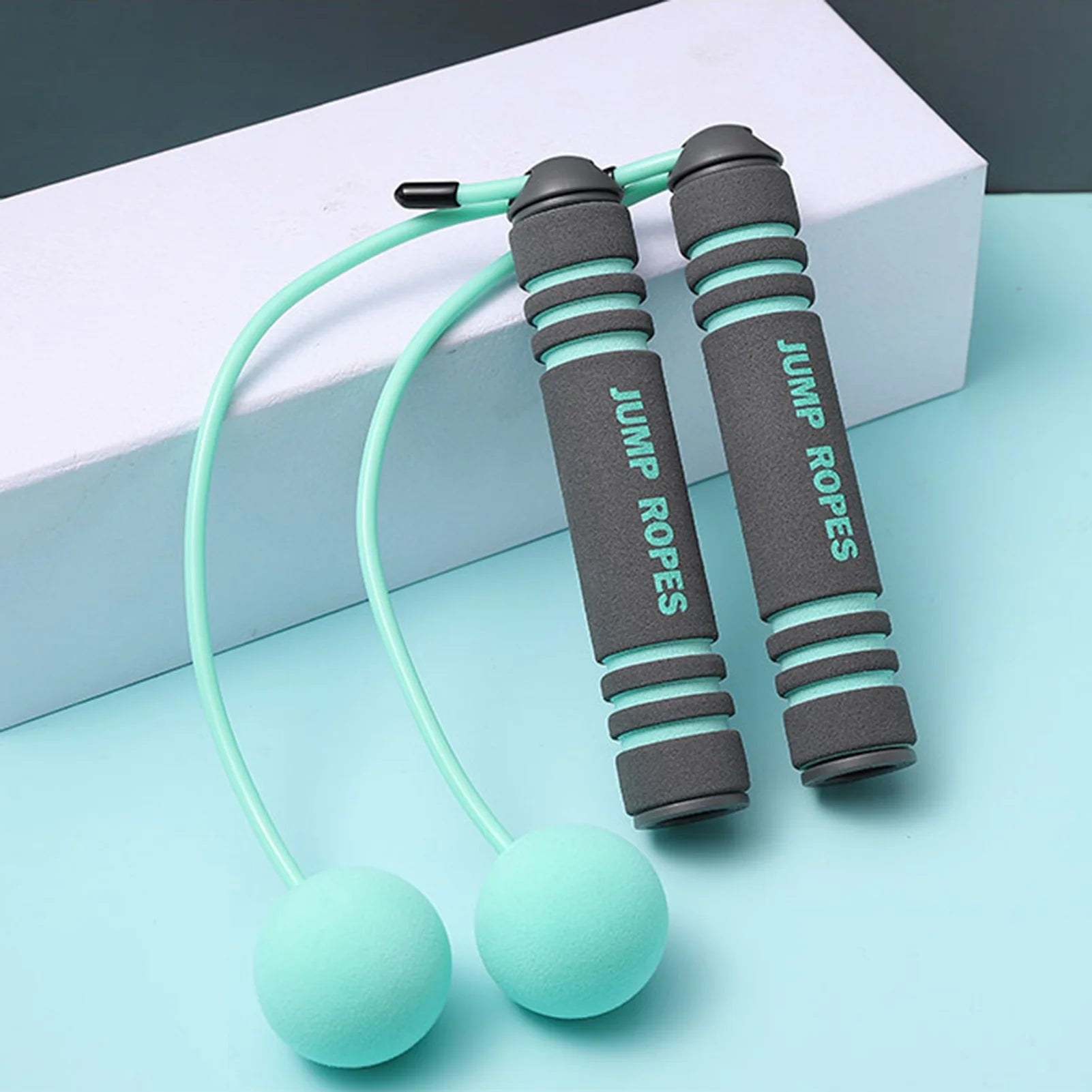 Cordless Jump Rope Wireless Skipping Rope with Two Balls Indoor Fast Speed Free Skipping Rope for Fitness Suitable for Boxing MMA WOD Training