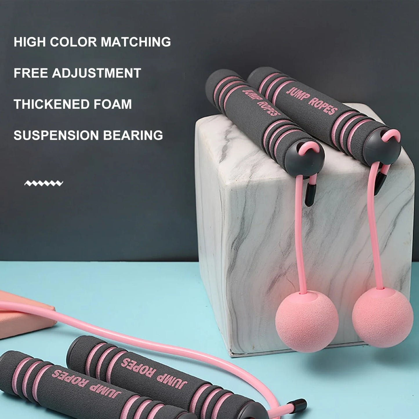 Cordless Jump Rope Wireless Skipping Rope with Two Balls Indoor Fast Speed Free Skipping Rope for Fitness Suitable for Boxing MMA WOD Training